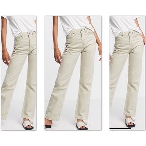 Off White Denim Dad Jeans